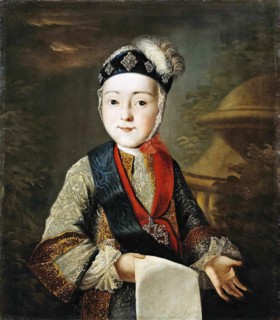 Portrait of Grand Duke Pavel Petrovich in childhood, 18th century. Creator: Unknown.
