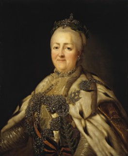 Portrait of Empress Catherine the Great, 1775. Creator: Unknown.