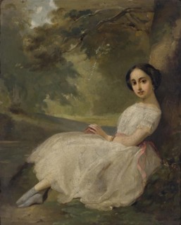Portrait of L.L.Lazareva, 1855. Creator: Olga Levashova.