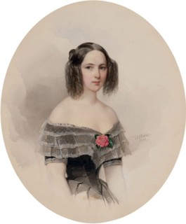 Natalia Pushkina, 1844. Creator: Woldemar Hau.