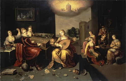 Parable of the Wise and Foolish Virgins, 1616. Creator: Hieronymus Francken II.