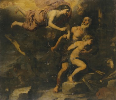 Sacrifice of Isaac, 1684. Creator: Luca Giordano.