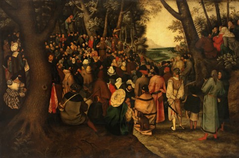 The Preaching of St John the Baptist, 1604. Creator: Pieter Brueghel the Younger.