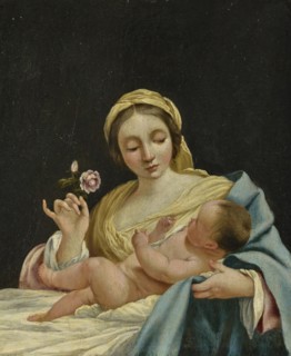 The Madonna and Child (copy), 1645. Creator: Simon, copy after Vouet.