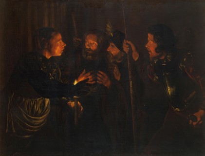 Denial of St Peter, 1620. Creator: Gerard Seghers.