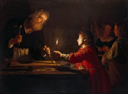 Childhood of Christ, 1620. Creator: Gerrit van Honthorst.