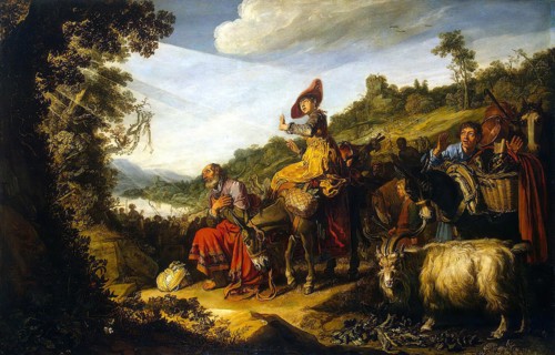 Abraham on the Road to Canaan, 1614. Creator: Pieter Lastman.