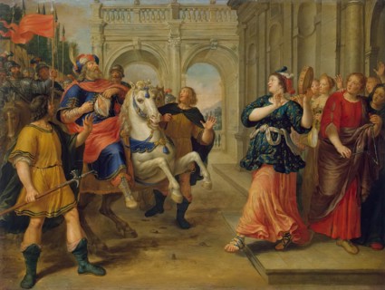 Jephthae's Daughter, 1640. Creator: Peter van Lint.