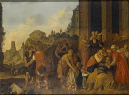 Jacob's Sons Show Him Joseph's Blood-Stained Robe, 1618. Creator: Jan Symonsz. Pynas.