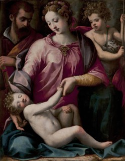 Holy Family with St John the Baptist, 1550. Creator: Michele Tosini.