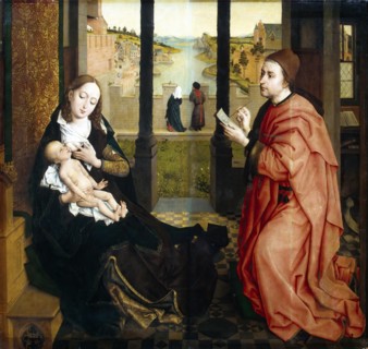 St Luke Drawing the Virgin, 1440. Creator: Rogier Van der Weyden.