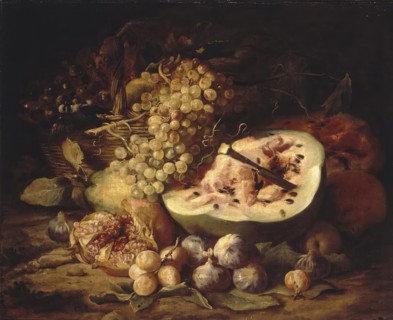 Fruit Still-Life, 1670. Creator: Abraham Brueghel.