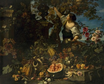 Still Life with a Woman Figure, 1650. Creator: Christian Berentz.