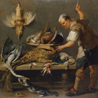 Cook at a Kitchen Table with Dead Game on it, 1634. Creator: Frans Snyders.