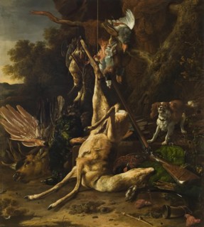 Hunting Trophies, 1682. Creator: Melchior d'Hondecoeter.