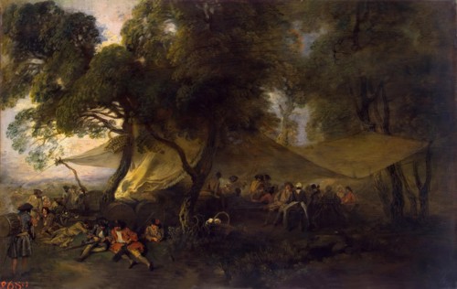 Idylls of War, 1715. Creator: Jean-Antoine Watteau.