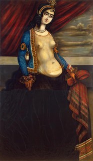 Woman Holding a Shawl, mid 19th century. Creator: Unknown.