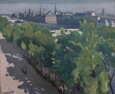 Louvre Embankment and the New Bridge, 1906. Creator: Albert Marquet.