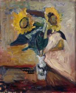 Vase of Sunflowers, 1898. Creator: Henri Matisse.