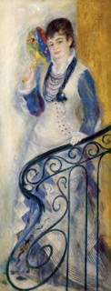 Woman on a Staircase, 1876. Creator: Pierre-Auguste Renoir.