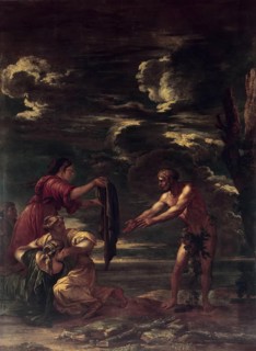 Odysseus and Nausicaa (Ulysses and Nausicaa), 1663. Creator: Salvator Rosa.