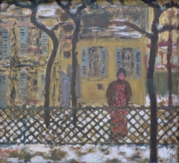 Behind the Fence, 1895. Creator: Pierre Bonnard.