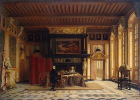 Hall of Estates at the City Council in Antwerp, 1856. Creator: Jean Geeraerts.