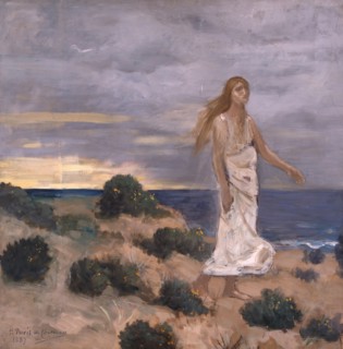 Woman on the Beach, 1887. Creator: Pierre Puvis de Chavannes.