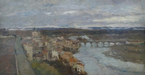 View of Pont-du-Chateau, 1885. Creator: Albert Lebourg.