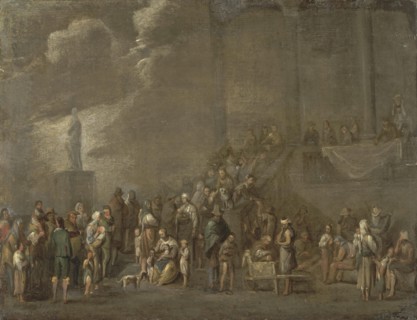 Distribution of Bread, 1640. Creator: Cornelis de Wael.