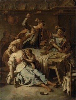 Quarrel of Gamblers, 1750. Creator: Domenico Maggiotto.