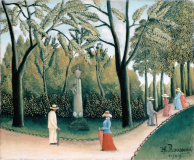 Luxembourg Gardens. Monument to Chopin, 1909. Creator: Henri Rousseau.
