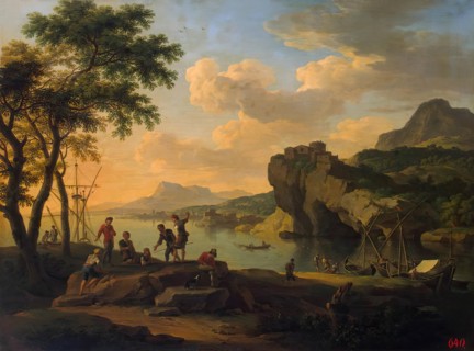 Italian Harbour, 1697. Creator: Jacob de Heusch.