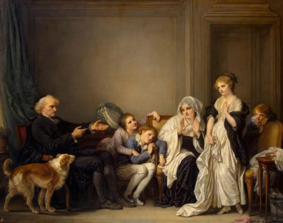The Widow and Her Priest, 1784. Creator: Jean-Baptiste Greuze.