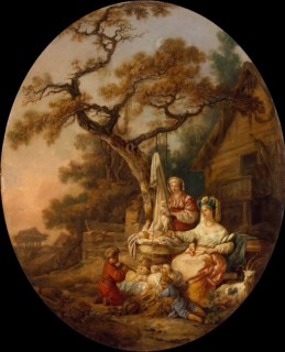 Scene from Russian Everyday Life, 1764. Creator: Jean Baptiste Le Prince.