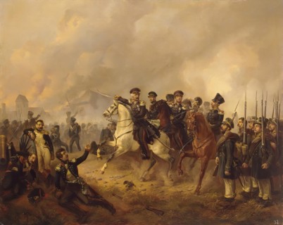 Marshal Blucher on the Battlefield, 1841. Creator: Ludwig Elsholtz.