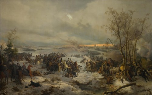 The Battle of Krasny on 5 (17) November 1812, 1849. Creator: Peter Heinrich Lambert von Hess.