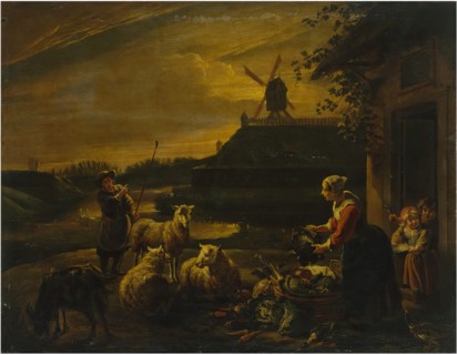 Peasant Yard, 1660. Creator: Willem van Herp.