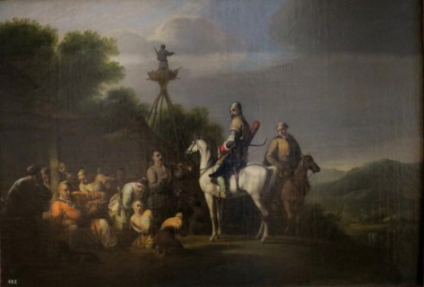 Frontier Guards (Circassian Prince on Horseback Selling Two Boys), 1814. Creator: William Allan.