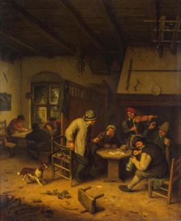 Peasants in a Tavern, 1671. Creator: Adriaen van Ostade.