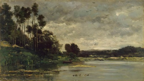 River Bank, 1866. Creator: Charles Francois Daubigny.