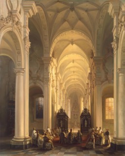 Interior of a Church in Averbode, 1853. Creator: Jules Victor Genisson.