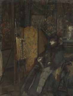 Visit to a Studio, 1896. Creator: Lieven Herremans.