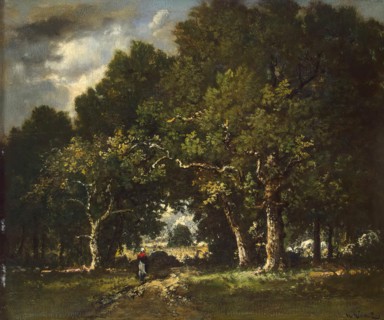 Road in the Wood, 1850. Creator: Narcisse Virgile Diaz de la Pena.