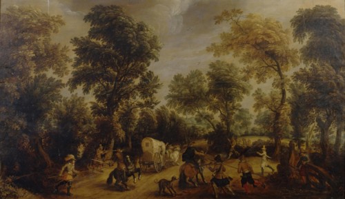 Attack of Robbers, 1610. Creator: Sebastian Vrancx.