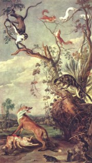 Fox and cat, between 1625 and 1627. Creator: Frans Snyders.