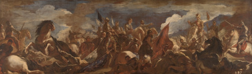 Català: The Surrender of the French Army in the Battle of San Quintin, 1692. Creator: Luca Giordano.