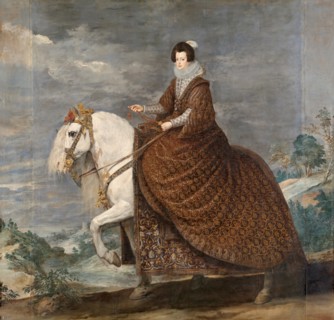 Equestrian Portrait of Elisabeth of France, c1635. Creator: Diego Velasquez.