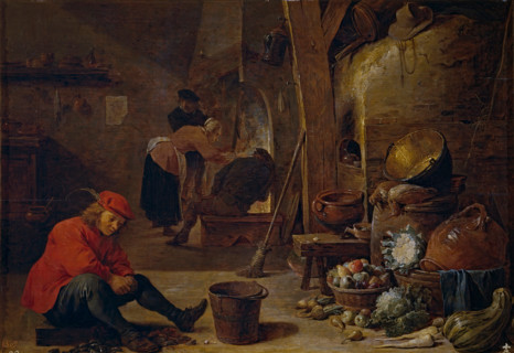 The Kitchen, 1643. Creator: David Teniers II.