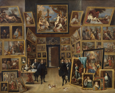 Archduke Leopold Wilhelm in his Gallery, between 1647 and 1650. Creator: David Teniers II.